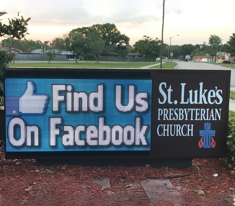 St Lukes Church LED Sign