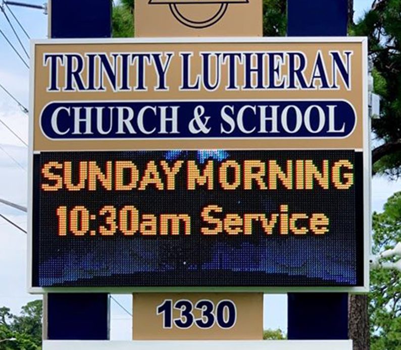 Trinity Lutheran Church LED Sign